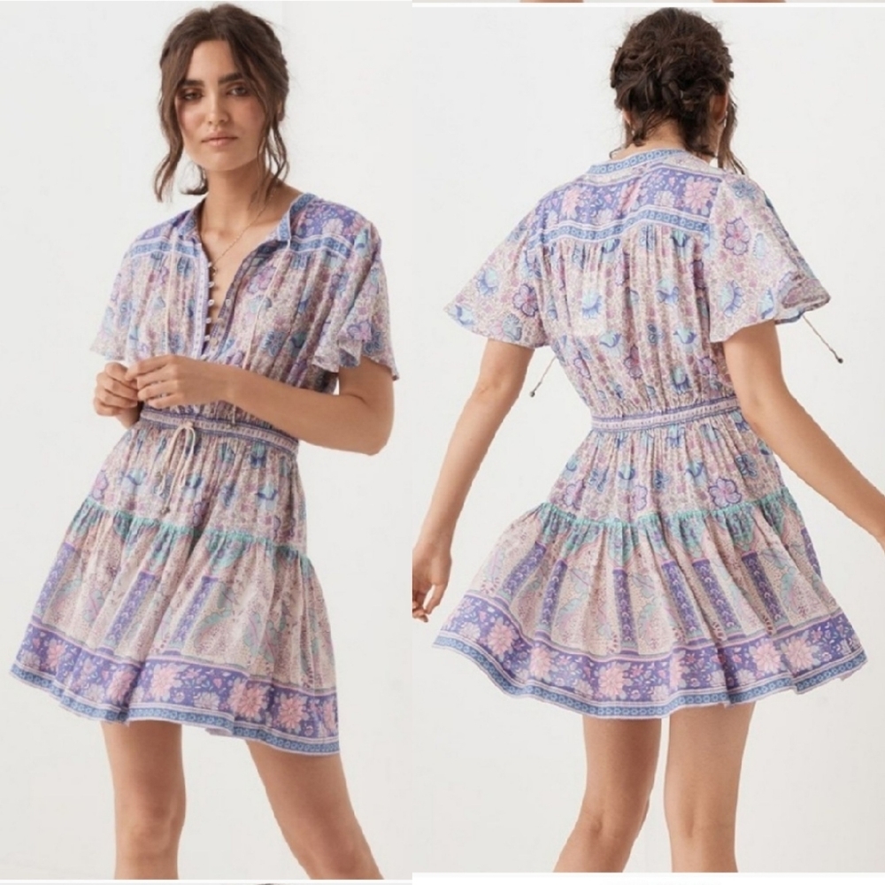 Spell designs poinciana playdress lilac wild thing lavender mini dress xxs play - Picture 6 of 16